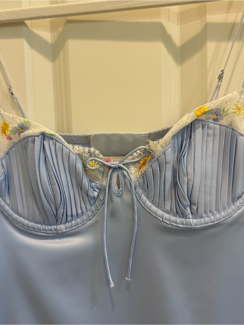 For Love and Lemons Mini Dress Size S (Sky Blue, Light Blue, Baby Blue) - Picture 4 of 4